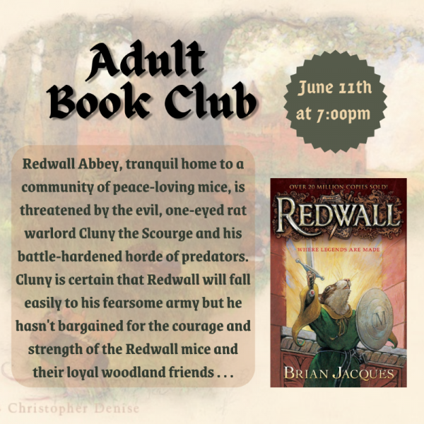 Adult Book Club June 11, 2025
