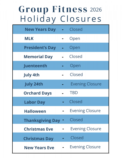 Holiday Schedule