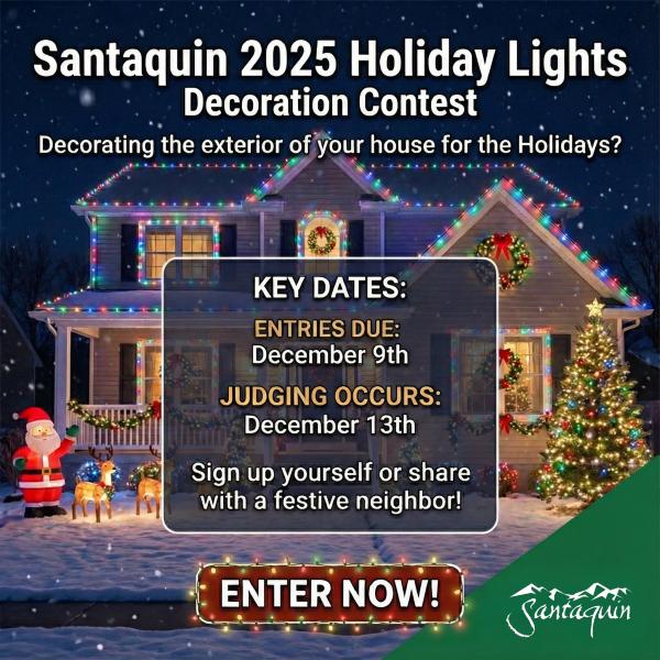 2025 Santaquin Holiday Lights Decoration Contest