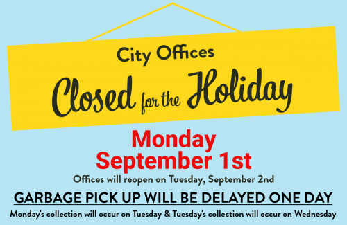 Closed for Labor Day
