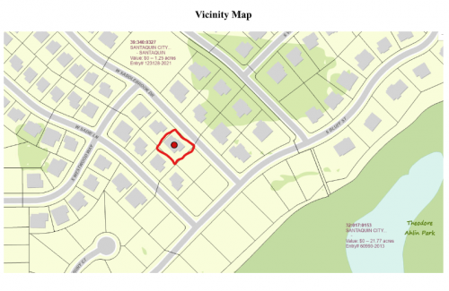 Vicinity Map of proposed The Oaks Dance Studio