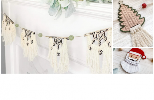Holly Days Garland Craft Banner
