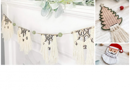 Holly Days Garland Craft Banner