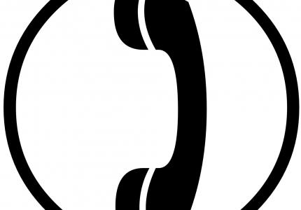 Telephone Receiver Silhouette