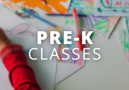 Preschool children crafting at a table