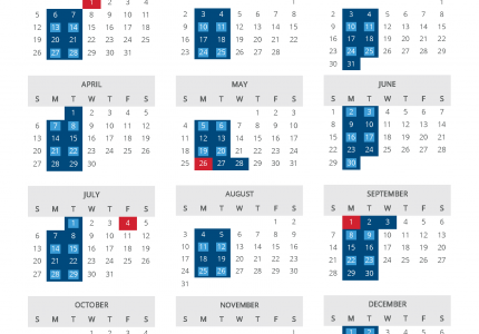 2025 Collection Calendar