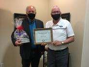 Bob Conder and Mayor Hunsaker