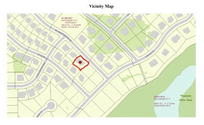 Vicinity Map of proposed The Oaks Dance Studio