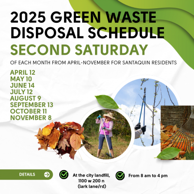 Green waste schedule
