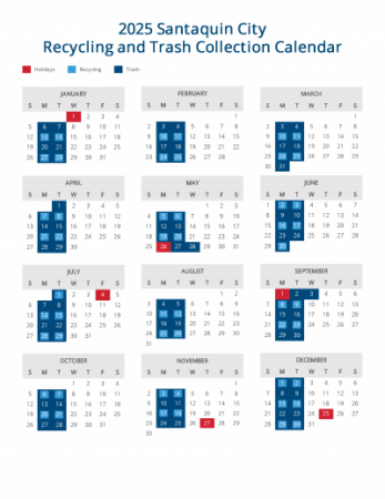 2025 Collection Calendar