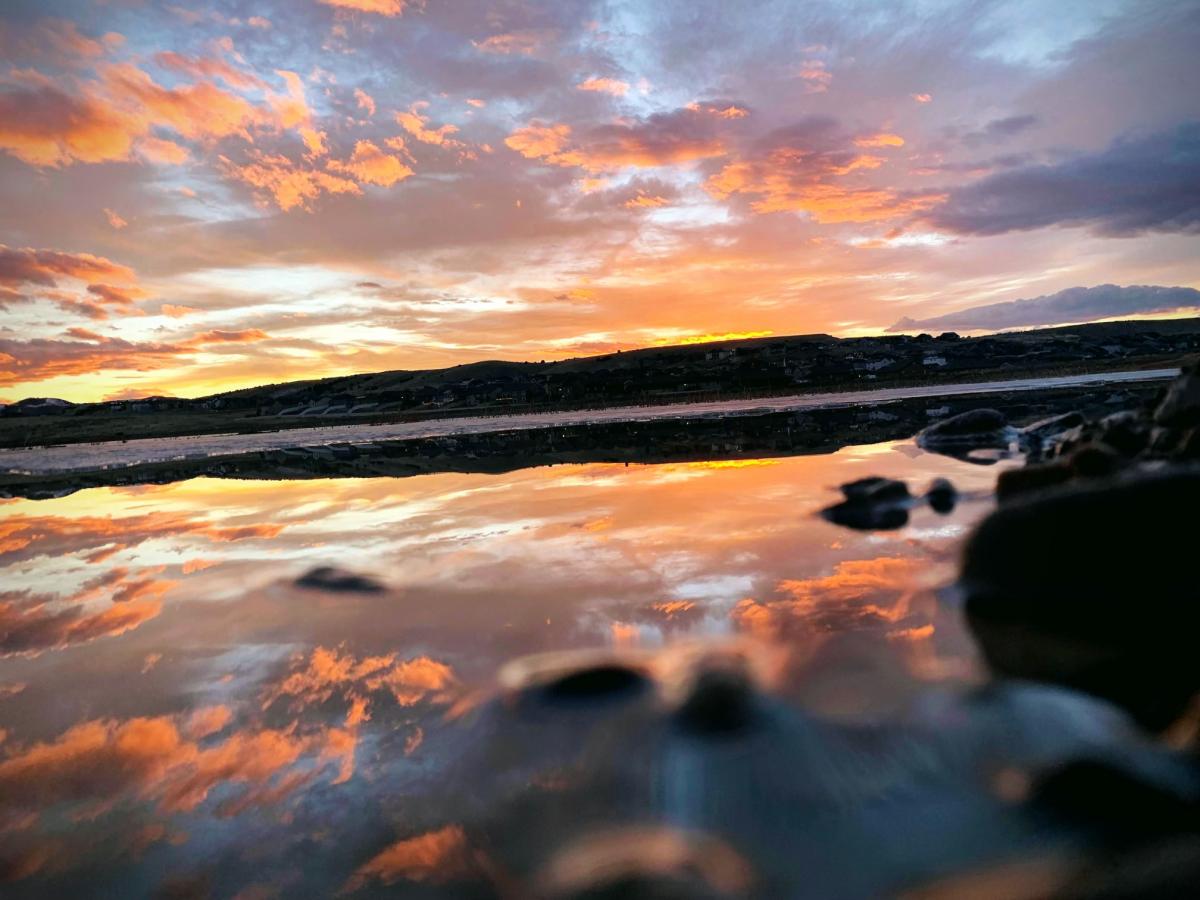 Beautiful image of the clouds over the water
