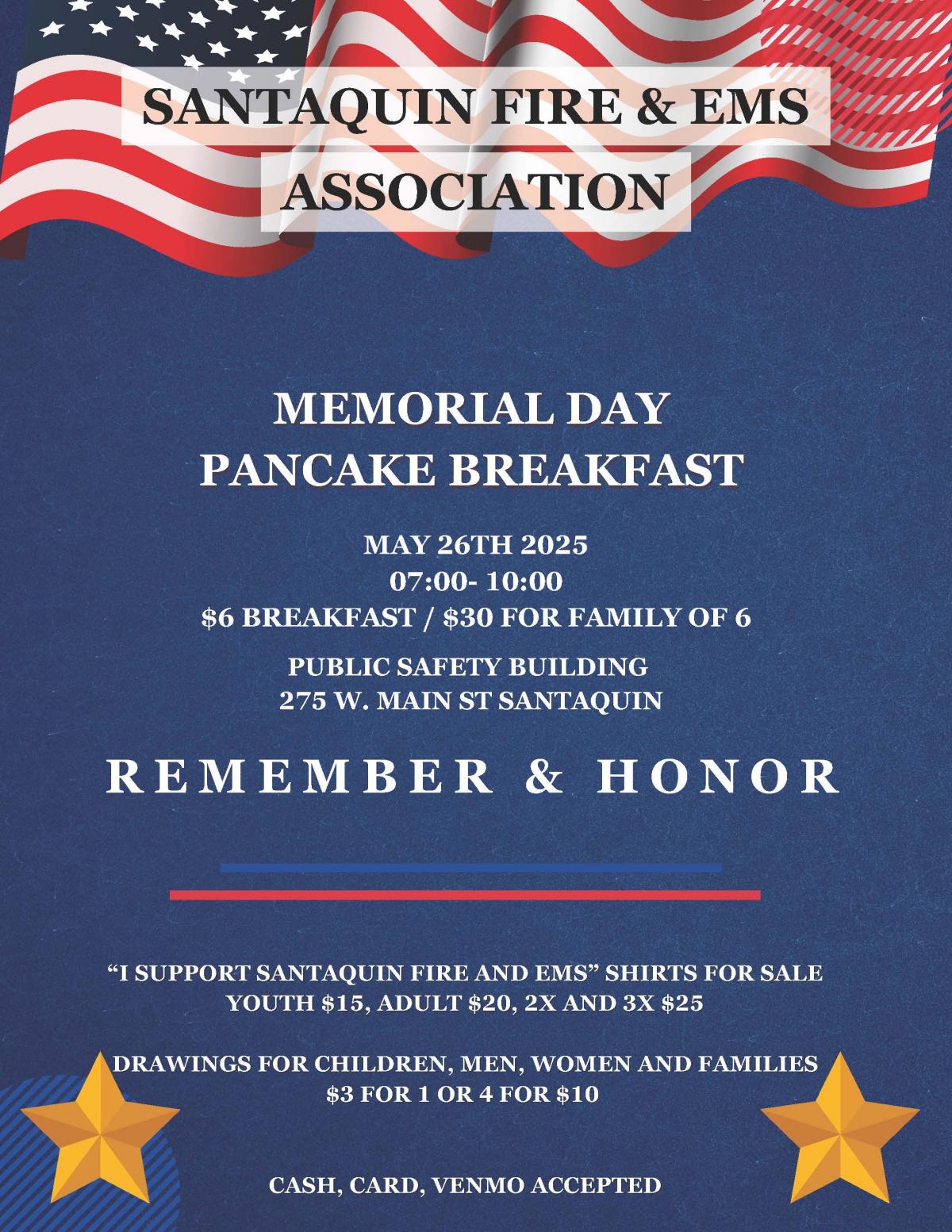 Pancake Breakfast 2025 Flyer