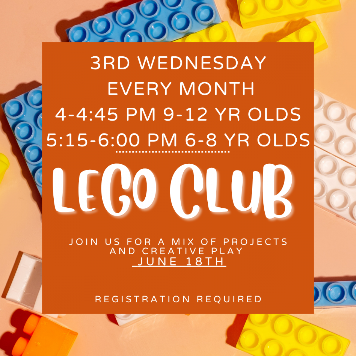 New Lego Club Flyer