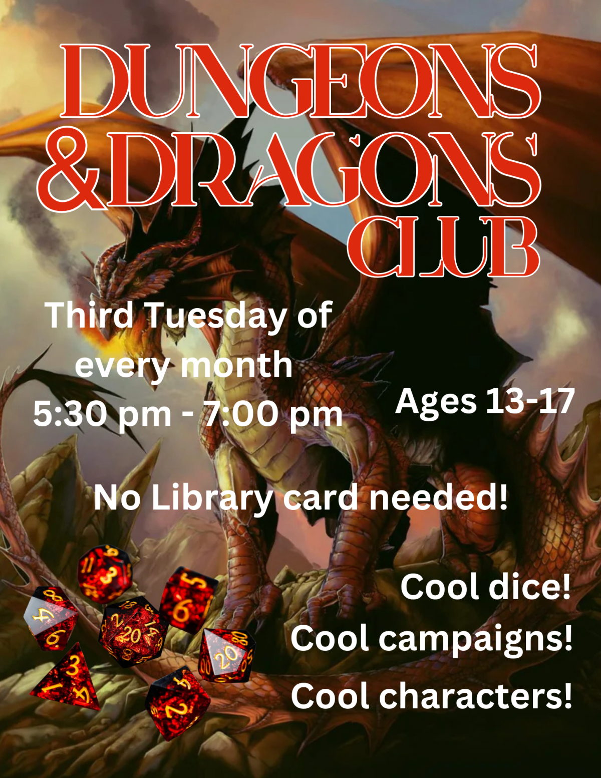Dungeons and Dragons flyer