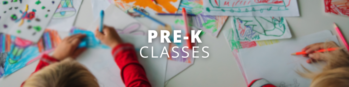 Preschool children crafting at a table
